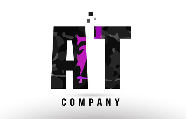 紫色的黑色字母在一个t标志图片下载