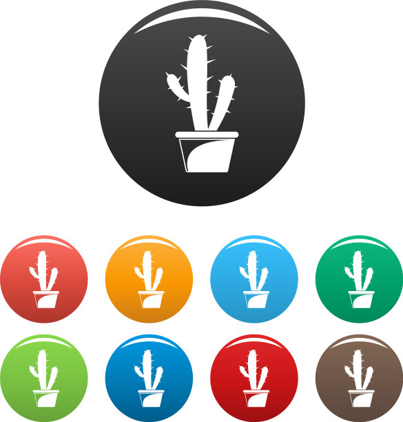仙人掌图标设置颜色图片下载