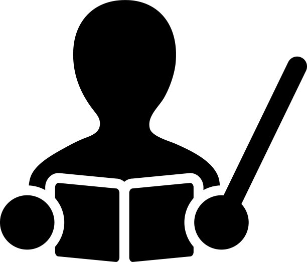 教师偶像男性与书和指针图片下载
