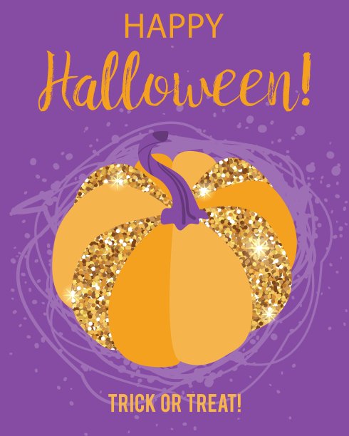 万圣节闪闪发光的南瓜图片下载