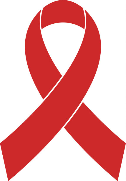 乳腺癌意识红丝带图标图片下载