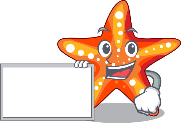 与海星板旁边的人物海滩图片下载