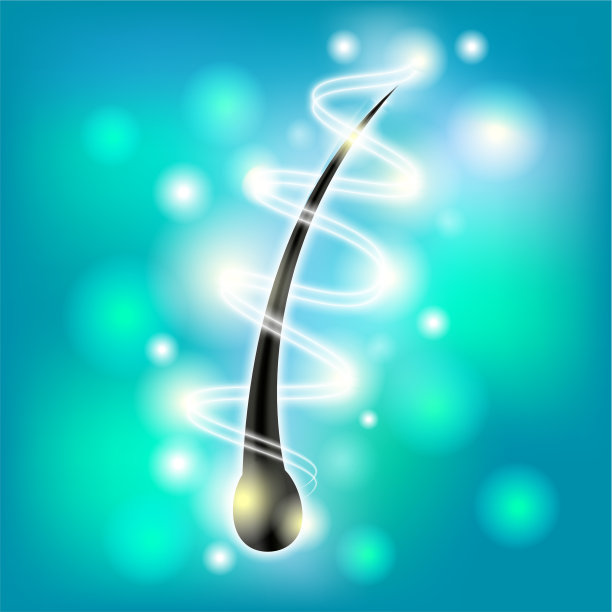 逼真详细的3d头发护理标语横幅图片下载