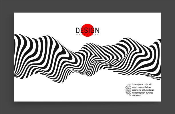 黑白图案设计与光学图片下载