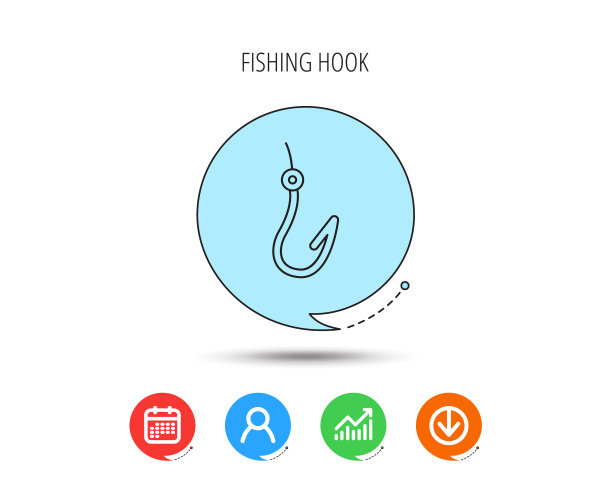 钓钩图标渔具标志图片下载