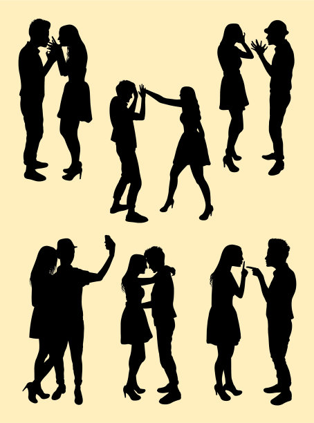 几个剪影图片下载