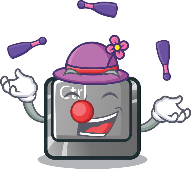 在卡通键盘上切换CTRL键图片下载