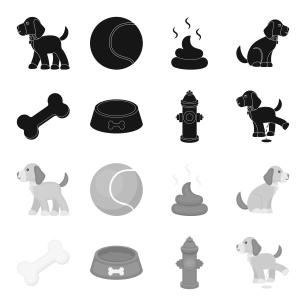 一根骨头，一个消防栓，一碗食物，一小便图片下载