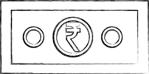 印度卢比现钞图片下载