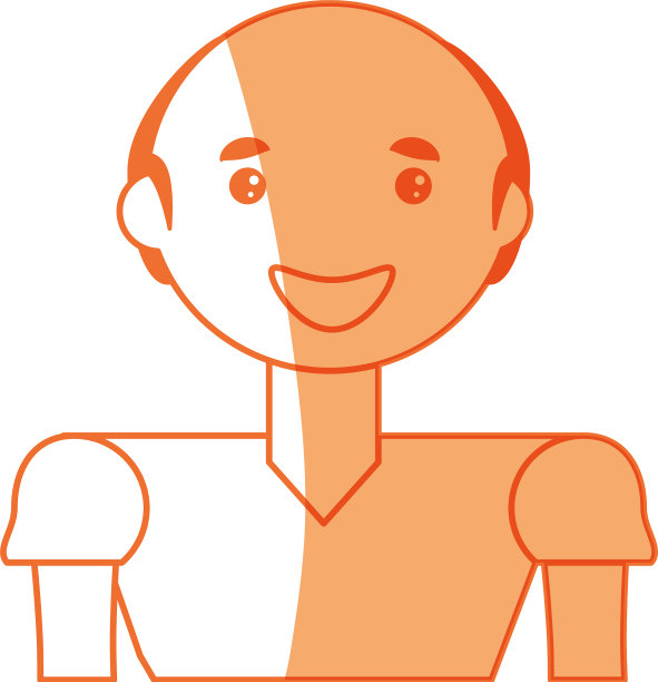 人微笑的卡通图片下载