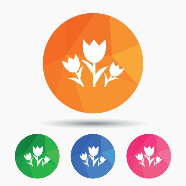 花标志图标玫瑰象征图片下载