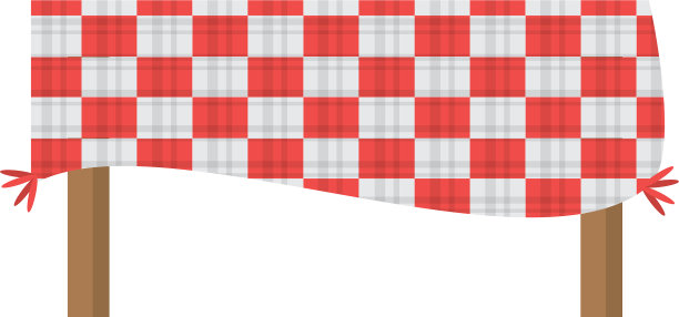 野餐毯子孤立图片下载