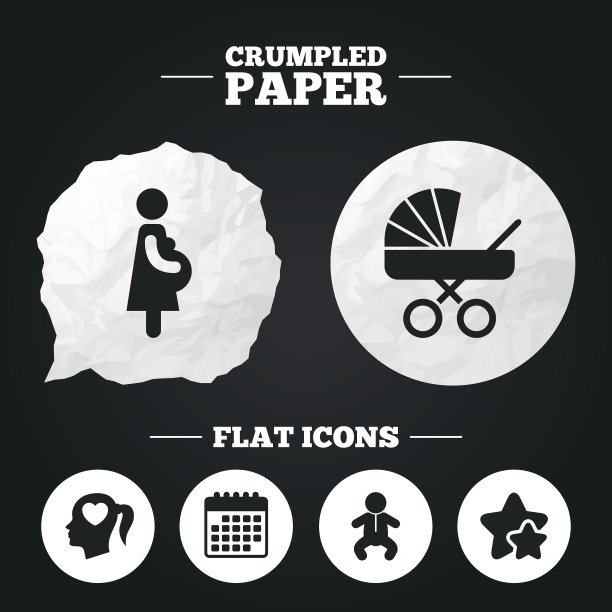 孕妇图标婴儿婴儿怀孕车图片下载