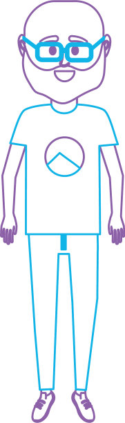 有t恤和裤子设计的线人图片下载