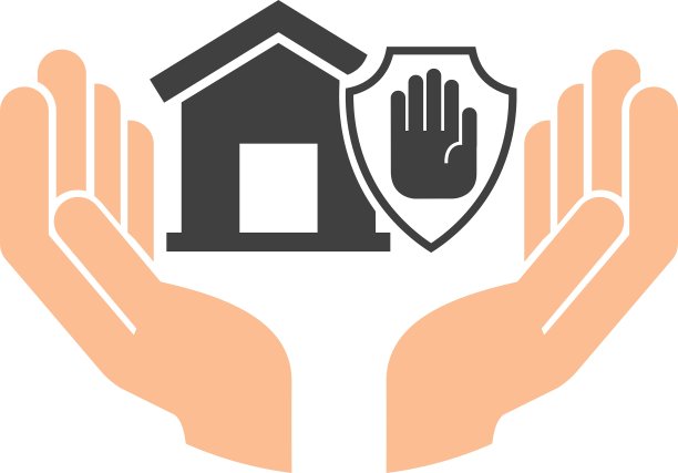 家庭保险财产概念图标图片下载