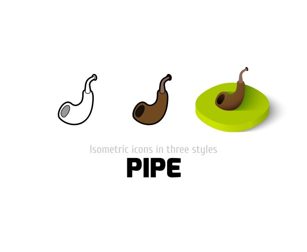 不同风格的管道图标图片下载