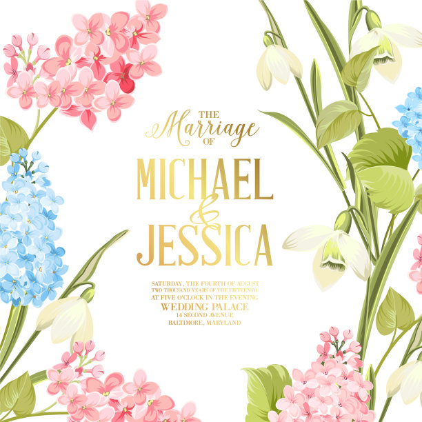 结婚请柬与结婚请柬图片下载