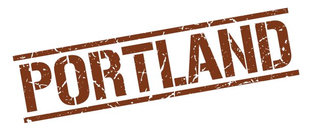 波特兰棕色方形邮票图片下载