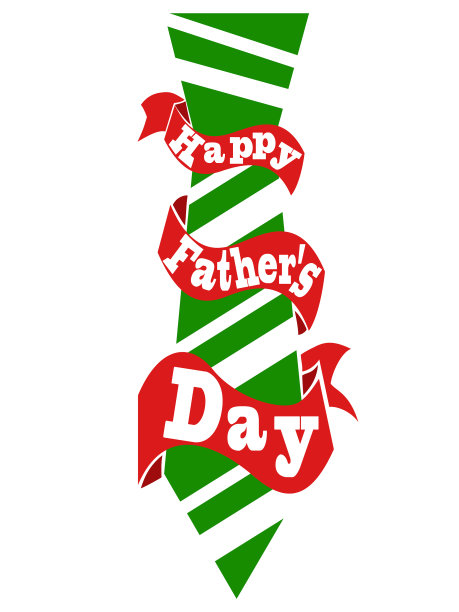 父亲节快乐，系上丝带卡图片下载