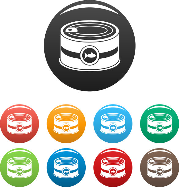 鱼罐头图标设置颜色图片下载