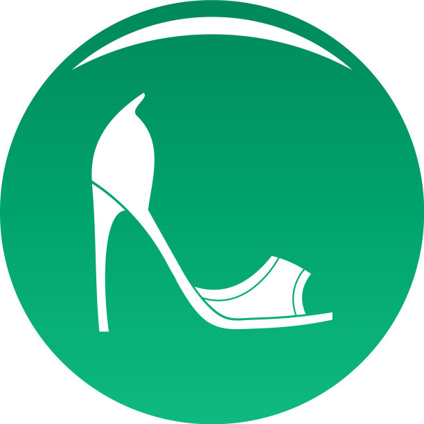 绿色女鞋图标图片下载