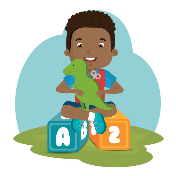 小男孩在玩玩具角色图片下载