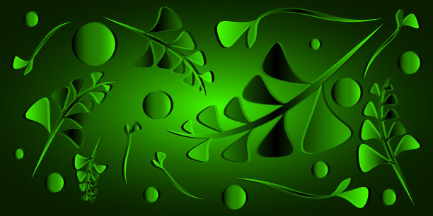 绿松石黑色植物和草的图案图片下载