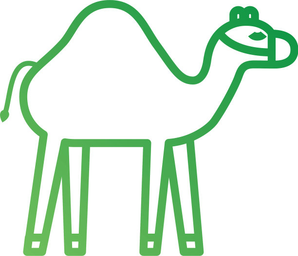 骆驼动物马槽圣诞卡通图片下载