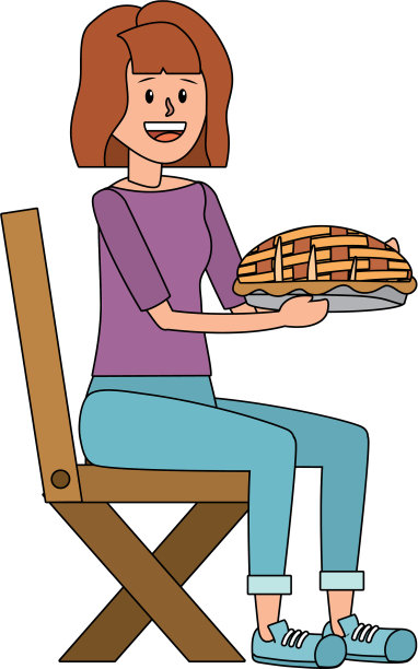 年轻女子卡通图片下载