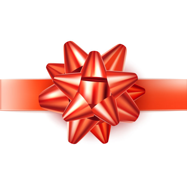 庆祝节日的缎子蝴蝶结图片下载