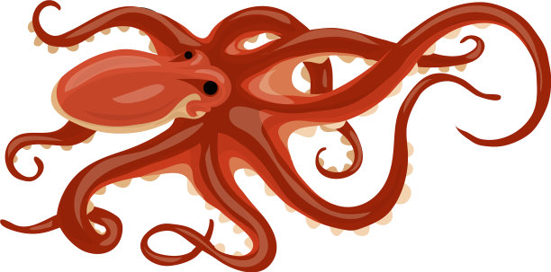 章鱼图标卡通风格图片下载
