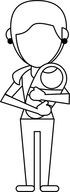 黑白照片里抱着孩子的单身妈妈图片下载