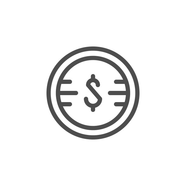 金钱线条图标图片下载