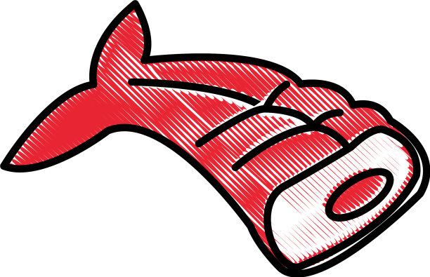 画日本食物鱼海鲜厨师节食菜单图片下载