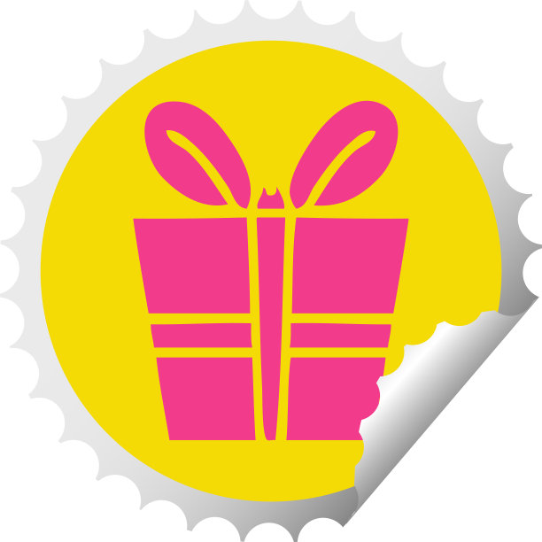 古怪的圆形脱皮贴纸卡通现在图片下载