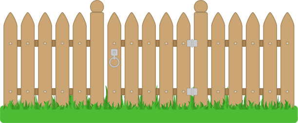 木栅栏和木门图片下载