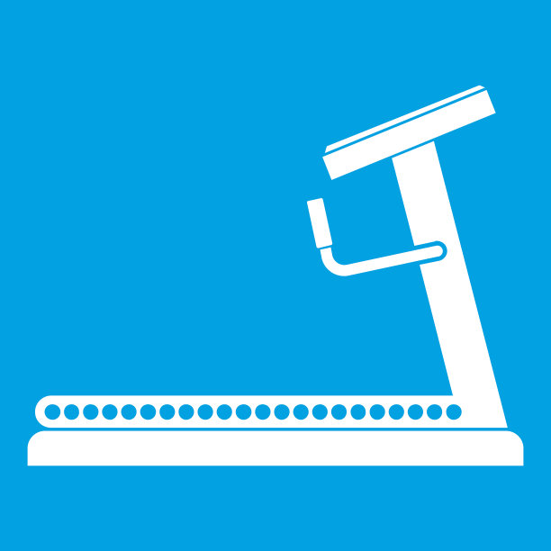 跑步机图标白图片下载