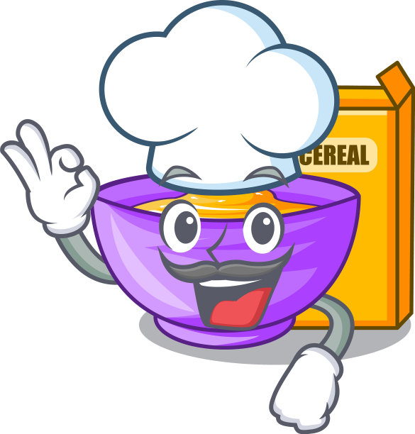 人物冰箱里的厨师麦片盒图片下载