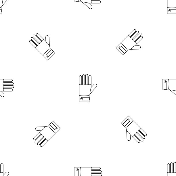 滑雪手套花样无缝图片下载