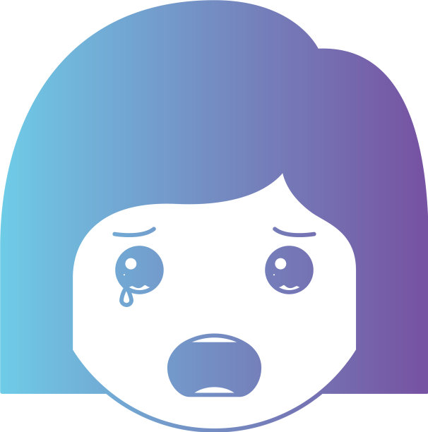 卡通女人哭头卡哇伊性格图片下载