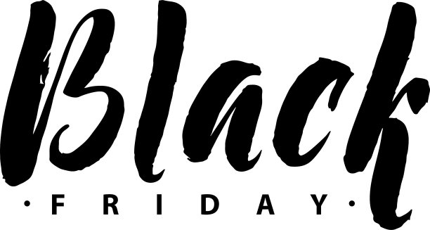 黑色星期五促销抽象性书法图片下载