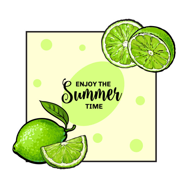 横幅标签卡设计与莱姆和地方图片下载