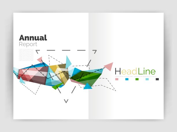 不寻常的抽象公司业务手册图片下载
