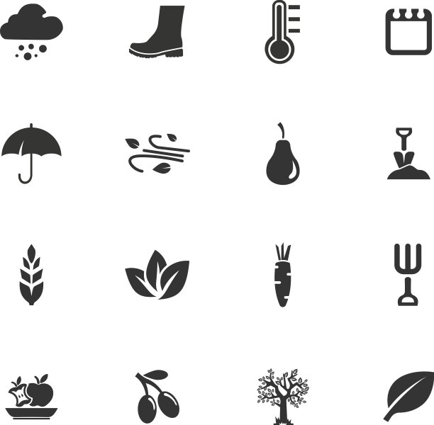 秋天的图标集图片下载