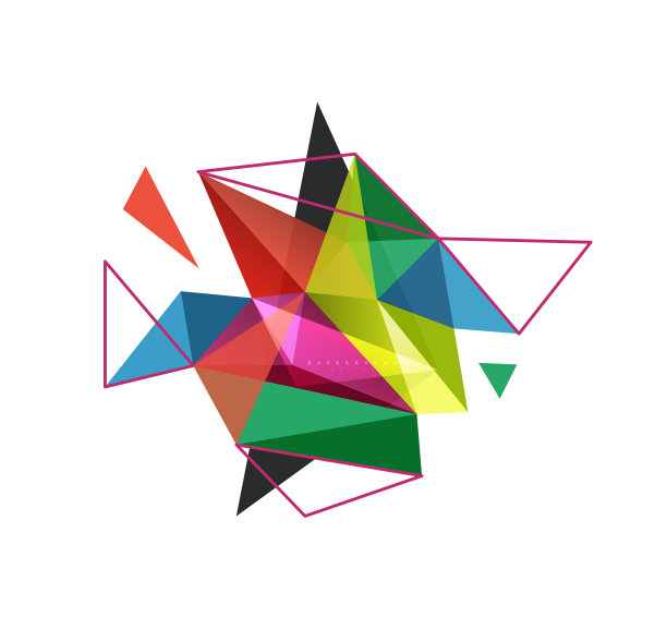 三角形抽象背景低聚图片下载