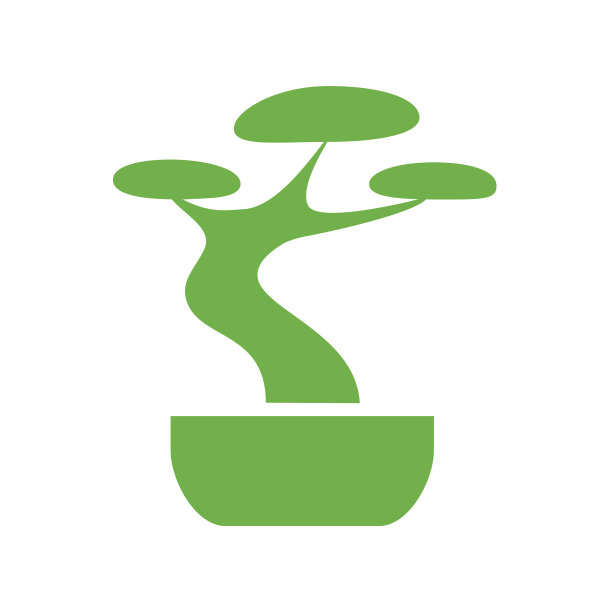 盆景图标的背景图形和web图片下载