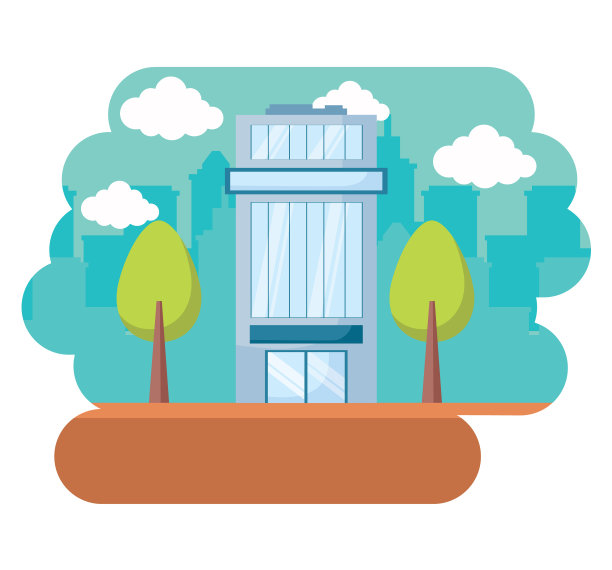 城市建筑图标图片下载