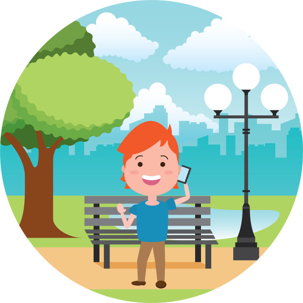 在户外使用科技产品的人图片下载