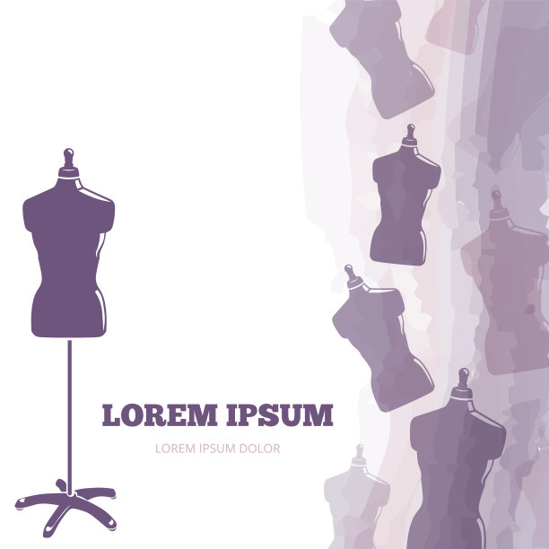 裁缝背景或海报与假人图片下载