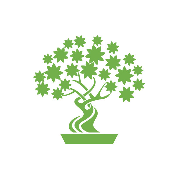 盆景图标的背景图形和web图片下载